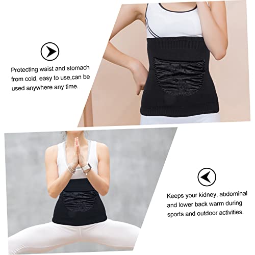 Faja lumbar elástica de lana para soporte y protección renal miniatura 4
