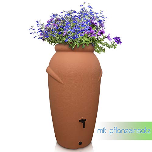 Regentonne 210 Liter Regenfass Frostsicher aus Kunststoff - Regenwassertonne – Bild 4