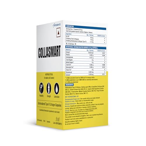 Image of UC-II Undenatured Type II Collagen Capsules | 90 Capsules (Pack of 1) | Daily Protein Supplement for Men & Women | Sourced from USA | Promotes Cartilage Repair | Strengthens & Lubricates Joints