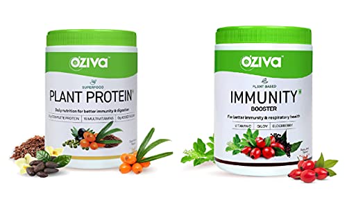 Zeeke OZiva Superfood Plant Protein 250g + Immunity Booster 250g