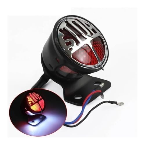 Feu arrière moto LED stop custom immatriculation pour chopper et cruiser - 2