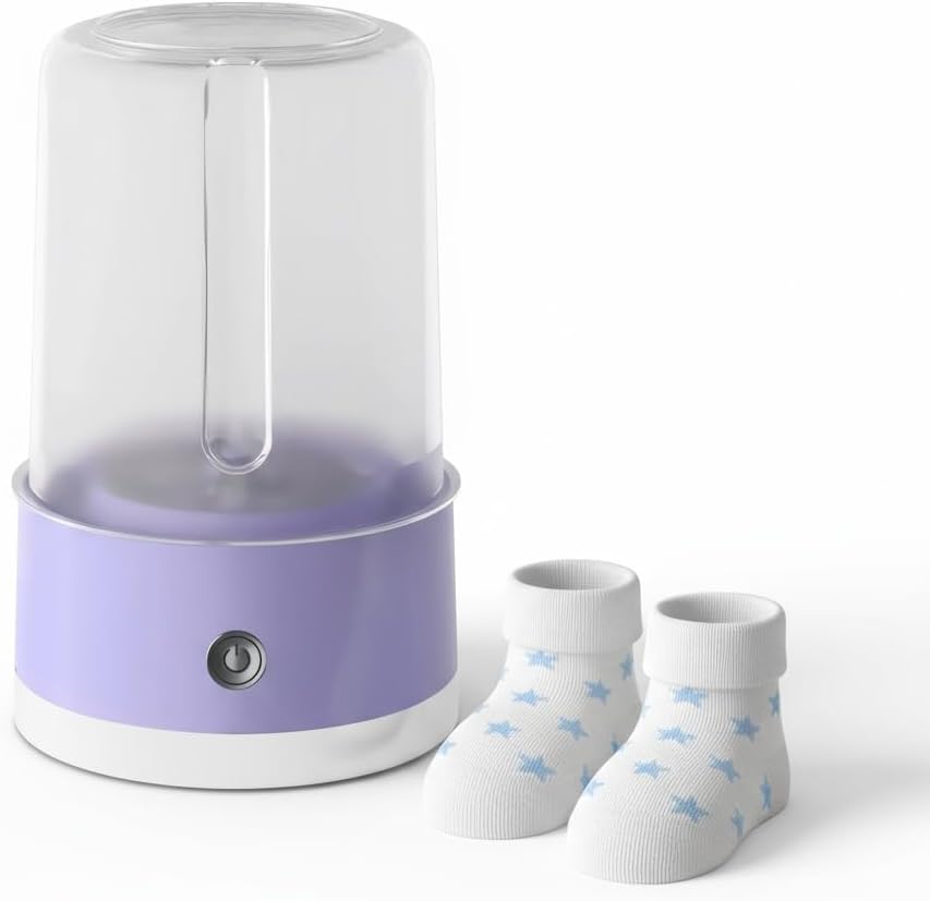 cjc 1L Portable Mini Washing Machine with Rechargeable 4000mAh Battery - Compact, Quiet & Fully Automatic Washer for Baby Clothes, Underwear, Socks - Perfect for Travel, Dorms & Camping