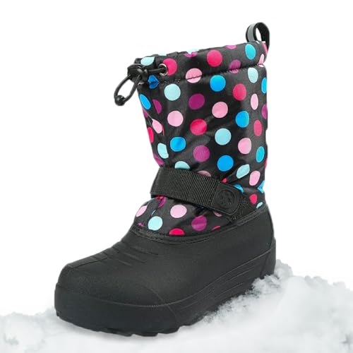 Image of Northside Frosty Insulated Winter Snow Boots for Girls and Boys with Rugged, Water Resistant Nylon Upper, Quick-Drying Lining, Removable EVA Insole, and Durable TPR Outsole