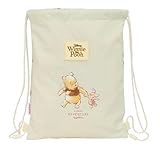 WINNIE THE POOH - Mochila Saco Plano Junior, Mochila, Ideal para Niños de Diferentes Edades, Cómoda y Versátil, Calidad y Resistencia, 26x34 cm
