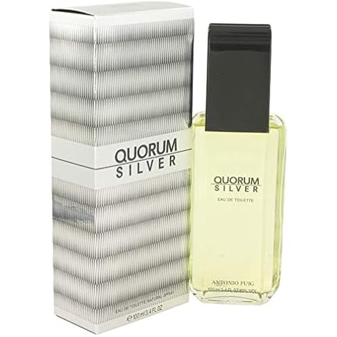 Quorum Silver by Puig Eau De Toilette Spray 3.4 oz Cover