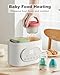 Bottle Warmer, 10-in-1 Fast Baby Bottle Warmer for Breastmilk & Formula, Double Milk Warmer with Timer, Accurate Temp Control, Thaw, Steaming, Heat Food, Keep Warm and Night Light