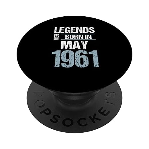 Legends Were Born in May 1961 Cumpleaños PopSockets PopGrip Intercambiable