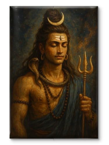 VSK ART - Lord Shiva Canvas Wall Painting for Home Dcor And Office |For Bedroom,Living Room Home wall and Office Interior 20X30 Inch [50.8X72.2 CM] (12)
