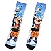 Bioworld Dragon Ball Z Goku And Vegeta Super Saiyan God SSGSS Sublimated Men's Crew Socks 1 Pair