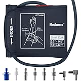 Medhome Small Blood Pressure Cuff Upper Arm 5.5"-9.5"(14-24cm) S Replacement BP Cuff for Small Arms Adult Cuff with 8 Connectors Compatible with Omron and Other Brands BP Monitors
