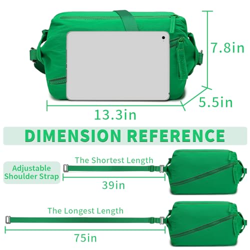 BOSSTIN Small Gym Bag for Women Men, Small Duffle Bag Crossbody Bags for Women, Lightweight Compact Sports Bag for Gym Work Fitness Travel, 3 in 1 Workout Bag-Green3