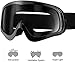 ENKEEO Motorcycle Goggles ATV Dirt Bike Off Road Racing MX Goggles Dust Proof Bendable Eyewear for Cycling Motocross Skiing