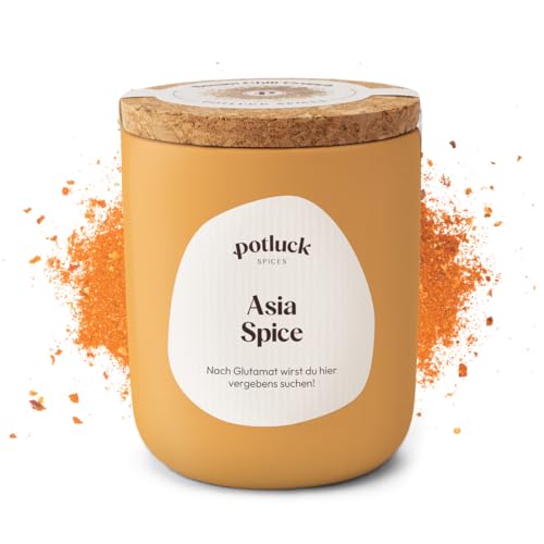 Potluck | Asia Spice | Gewürzzubereitung im Keramiktopf | 80g | Vegan, glutenfrei und mit natürlichen Inhaltsstoffen