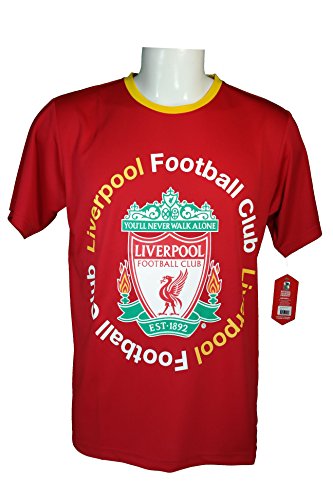 Liverpool F.C. Soccer Official Adult Soccer Training Performance Poly Jersey -J003 Large