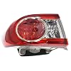 LH Left Driver Side Outer Tail Light Replacement for Toyota Corolla 2011-2013 Tail Lamp 8156002580 TO2804111