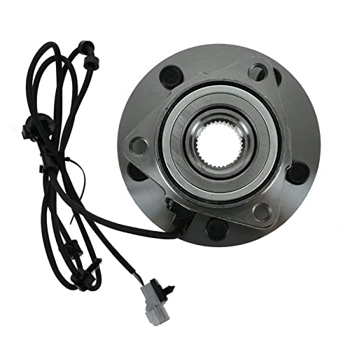 Image of TRQ 2 Piece Front Wheel Bearing & Hub Assembly Set Compatible with 1997-1999 Dodge Ram 1500