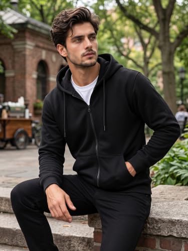 Image of XENOVAURBAN Zipper Hoodie for Men /Women | Unisex fit Cotton Fleece Hooded Sweatshirt - Zipper