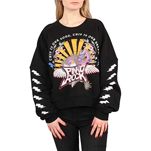 Pinko Women's Berserk Sports Hoodie, Black (Nero Limousine Z99), Large