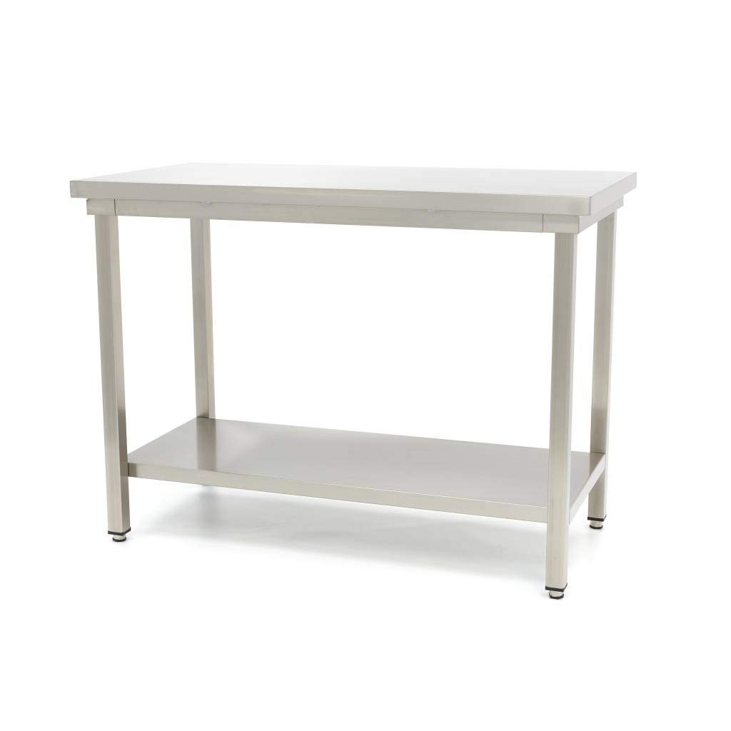 Table de travail restauration inox 60 x 70 cm hauteur réglable - table de travail professionnelle - ergonomique responsable