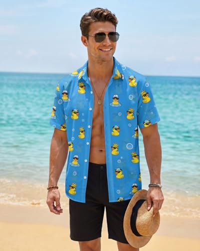 Image of 99TIMORO Fathers Movie Hawaiian Shirt for Men, Characters Button Down Short Sleeve Top, Summer Beach Gifts