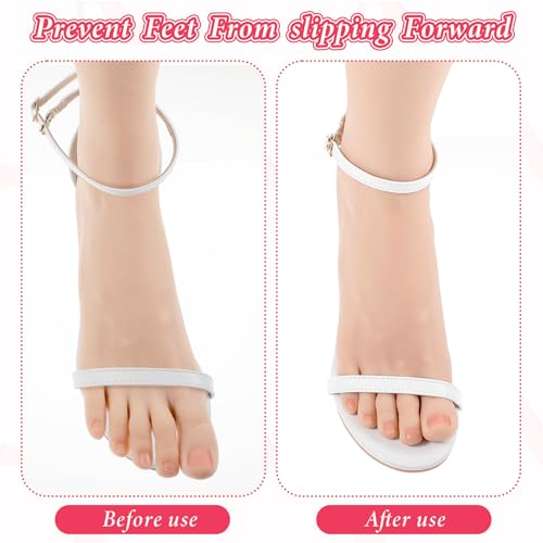 Image of 2 Pairs 3 /4 High Heel Cushion Insoles, Gel Self-Adhesive Arch Support Inserts, Slim Silicone Transparent Invisible Slipping Heel Relief Insoles for Women Sandal, Flats and High Heels