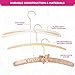Florida Brands Padded Clothing Fabric Hangers for Women Clothing - Earth Tone, Set of 12 Premium Coat Hangers for Closet, Bride Hanger for Wedding Dress, Sweater Hangers