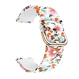 Tamaño de ajuste: El ancho de la correa del reloj de 40mm activo de Galaxy es de 20mm, se ajusta a la muñeca de 5.12"-7.87"(130mm-200mm). Adecuado para muñeca pequeña o grande. Una talla única. Nota: Este tamaño de 20mm se refiere al ancho de la orejera del reloj. Mida su ancho de la orejera original del reloj (excepto The Galaxy Watch Active) para confirmar el tamaño si desea usar la banda en otros relojes inteligentes.