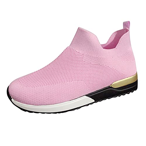Athletische Damen Sneakers atmungsaktive Mesh-Schuhe für aktiven Lebensstil Outdoor-Aktivitäten robuste Sportschuhe für Frauen (38)