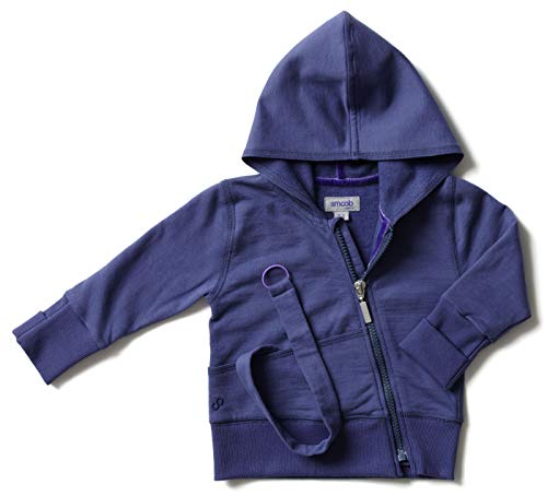 Sweat à capuche pour bébé fille garçon veste coton zippée vêtement bleu 12 mois