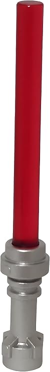 LEGO Accessories: Star Wars Replacement Red Lightsaber (Trans-red) - for Minifigs