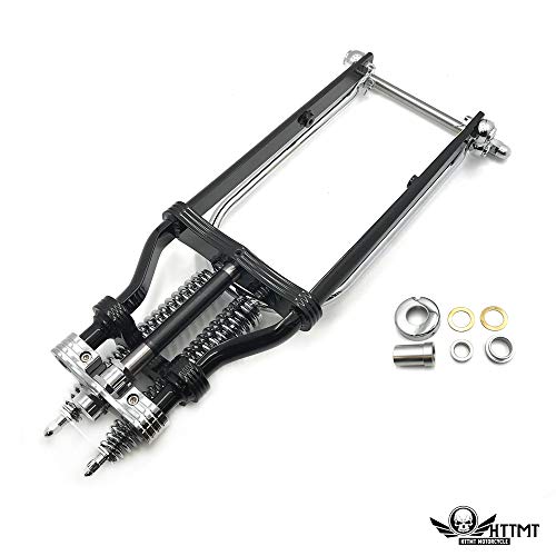 Smt- Bobber Black Chrome Custom Springer Front End Handlebar Adapter Fit Harley Big Twins #TOP3