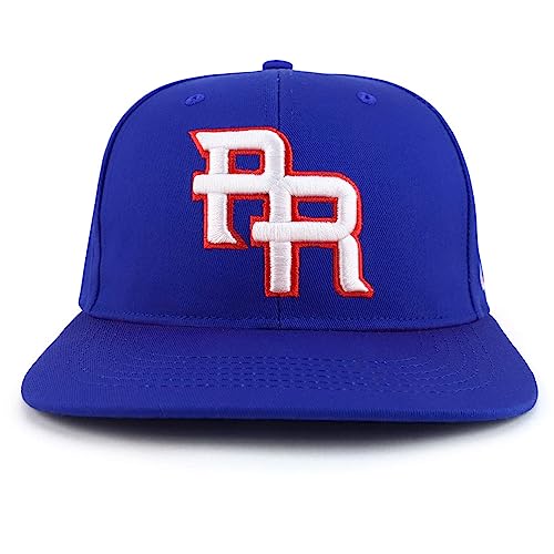 Image of Trendy Apparel Shop PR 3D Embroidered Flatbill Snapback Cap with Puerto Rico Flag
