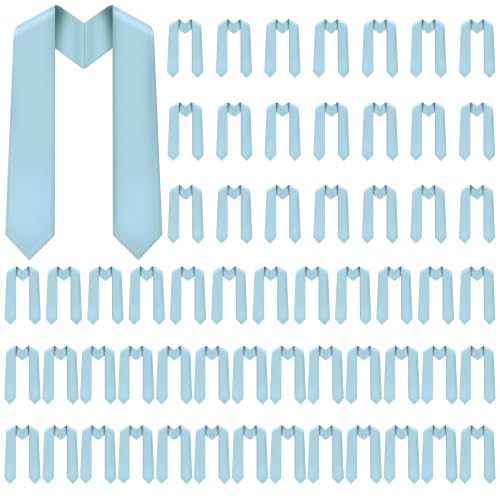 Image of Plain Graduation Stole Sash 60 Inch Unisex Adults Solid
