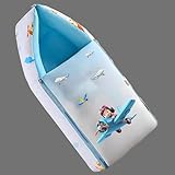 Ba-by Schlafbett und Tragenest, Baumwolle, Ba-by-Bettwäsche für Neugeborene und Kleinkinder, tragbarer Stubenwagen, Blau