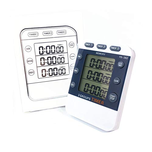 Cronômetro Esportivo Digital Besportble, Cronômetro de Cozinha, 3 Canais, Temporizador de Cozinha, V