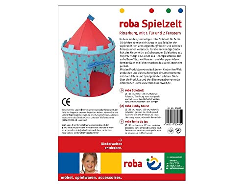 roba Spielzelt, Kinderzelt ’Ritterburg’, Spielhaus aus Stoff, inkl. Tasche