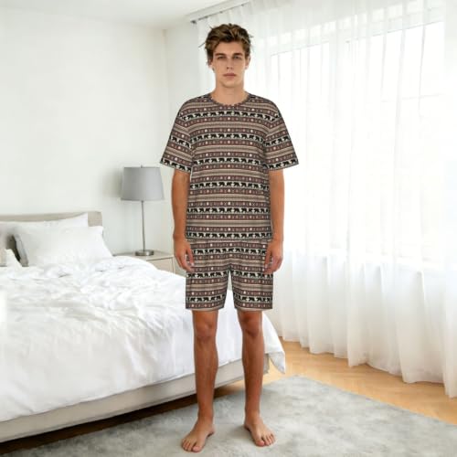 Pyjama court homme extensible et extra doux imprimé ours - 3
