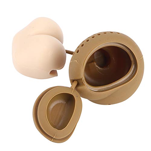 Colador de té de silicona, innovador filtro de bola de infusor de té de hojas sueltas con forma de parodia para té… - Imagen 5
