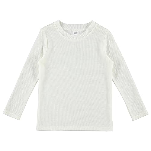 Cudlie 5-Pack Baby/Toddler Boy Long Sleeve Shirt - Basic Tshirt Tops, Light Undershirt - Solid & Striped Tees for Boys4