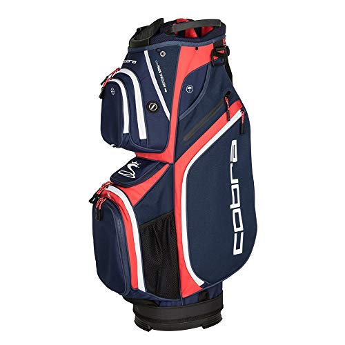 Cobra Golf 2018 Ultralight Cart Bag (Peacoat-High Risk Red-Bright White)