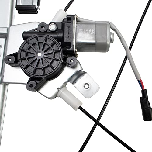 Image of TRQ Rear Right Power Window Regulator & Motor Assembly Passenger Side Compatible with 2004-2008 Ford F-150 2006-2008 Lincoln Mark LT