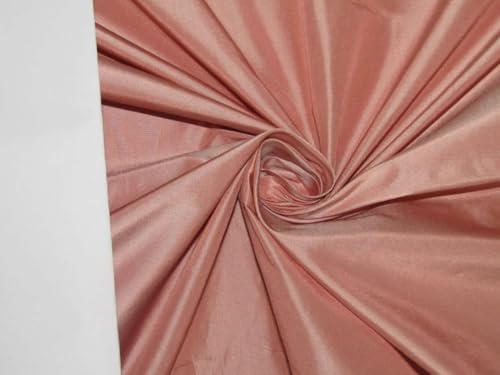 Taffetas de soie rose poudré pour réaliser une robe de mariée somptueuse en 137 cm