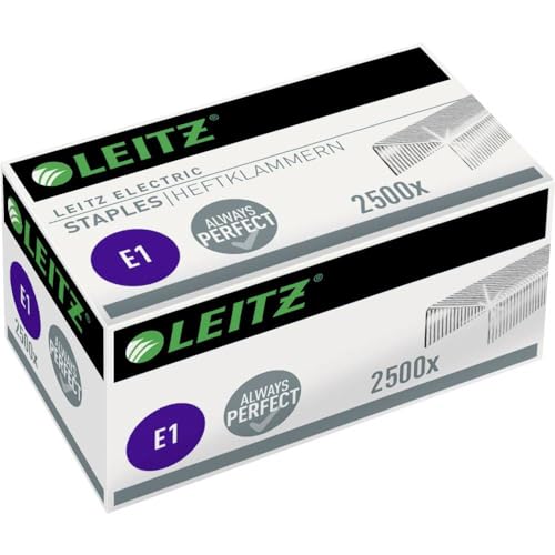 Preisvergleich Produktbild Leitz Electric Heftklammern E1, Verzinkt, Box mit 2500 Heftklammern, 55680000