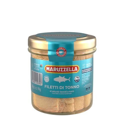Maruzzella Filetti tonno al naturale vaso vetro, g 130