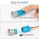 QIMEI-SHOP Druckschalter Wasserdicht Verbindungskabel 16mm Taster Schalter Buchse 12V-24V 3A Taster Draht Druckknopfschalter 5 Pin Steckdose 5 Stück