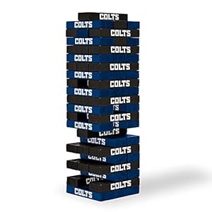 Wild Sports NFL Indianapolis Colts Table Top Stackers 3″ x 1″ x .5″, Team Color