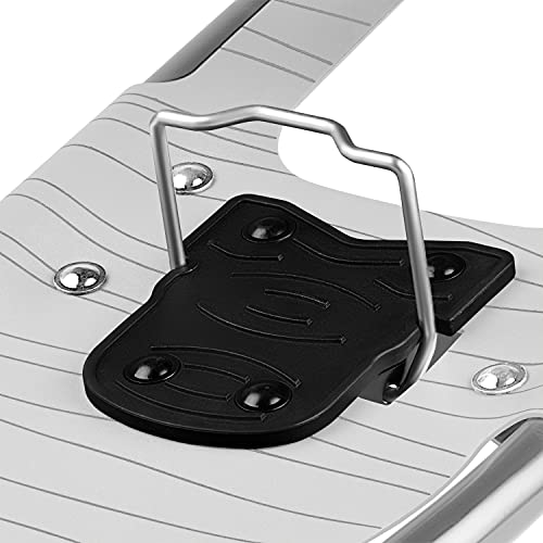 Retrospec Drifter Snowshoe For Men & Women - Aluminum Frames & A Double-Rachet Binding System - Lightweight All Terrain Snow Shoes With Heel Lifters & Pivot System - 25" Arctic #TOP7