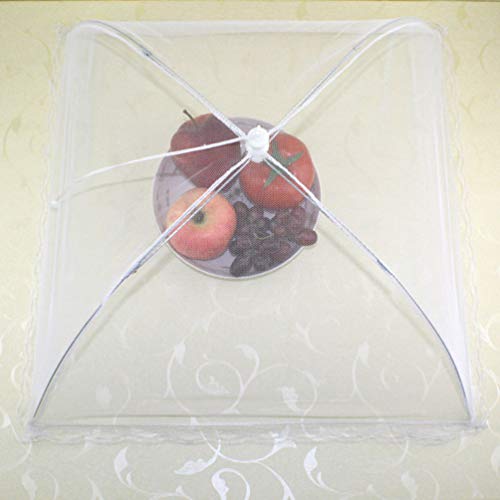 Cabilock 4 peças de capa de comida, guarda-chuva, tela pop-up, cobertura, mesa de jantar, piquenique