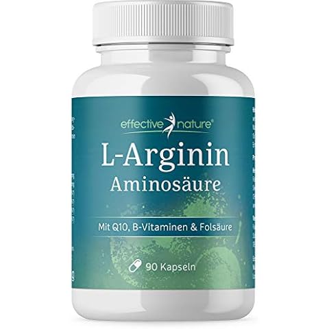 effective nature - L-Arginin mit Q10 und Folsäure - 90 Kapseln Cover