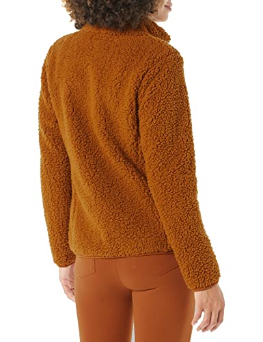 Amazon Essentials Women's Polar Fleece Lined Sherpa Full-Zip Jacket, Tan, Large #TOP20